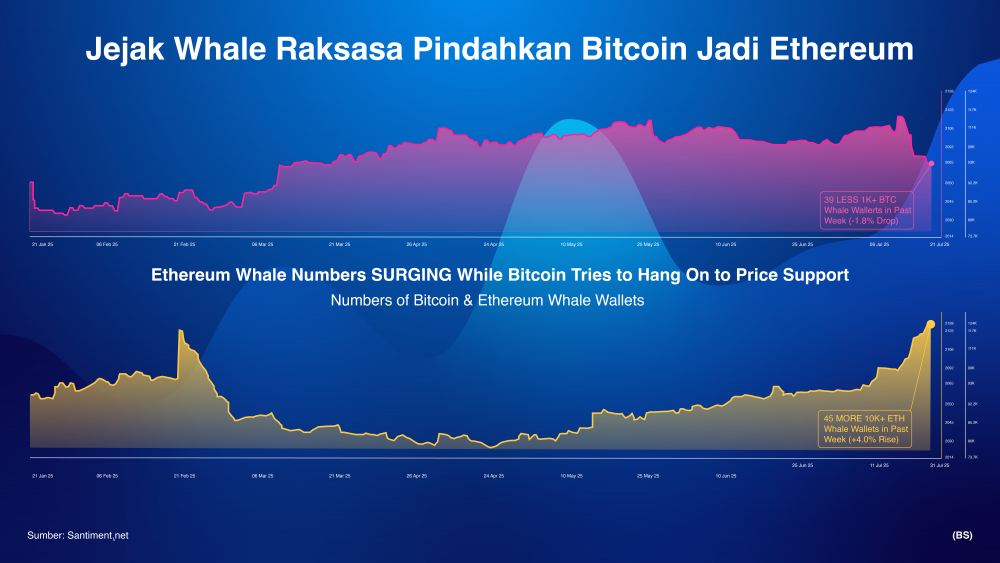 Giant Bitcoin whales wake up and convert to Ethereum. Why? | IDNFinancials