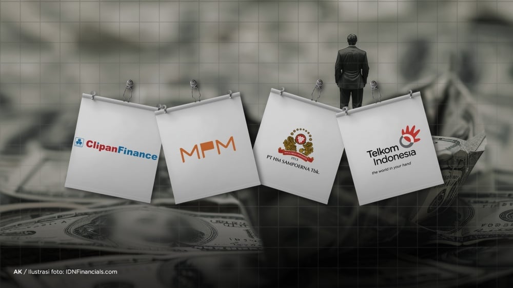 Cum date CFIN, MPMX, HMSP, TLKM hari ini, yield di atas 7%