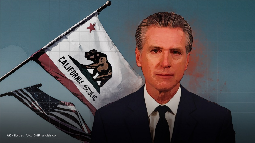 3x4 F**k Newsom California Flag Bumper Sticker – Anti Gavin Vinyl Decal, Matte Finish, Made In USA